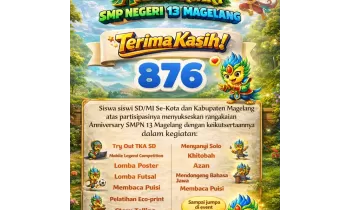 Rayakan HUT ke-34, SMP Negeri 13 Magelang Sukses Gaet Ratusan Peserta SD/MI se-Magelang